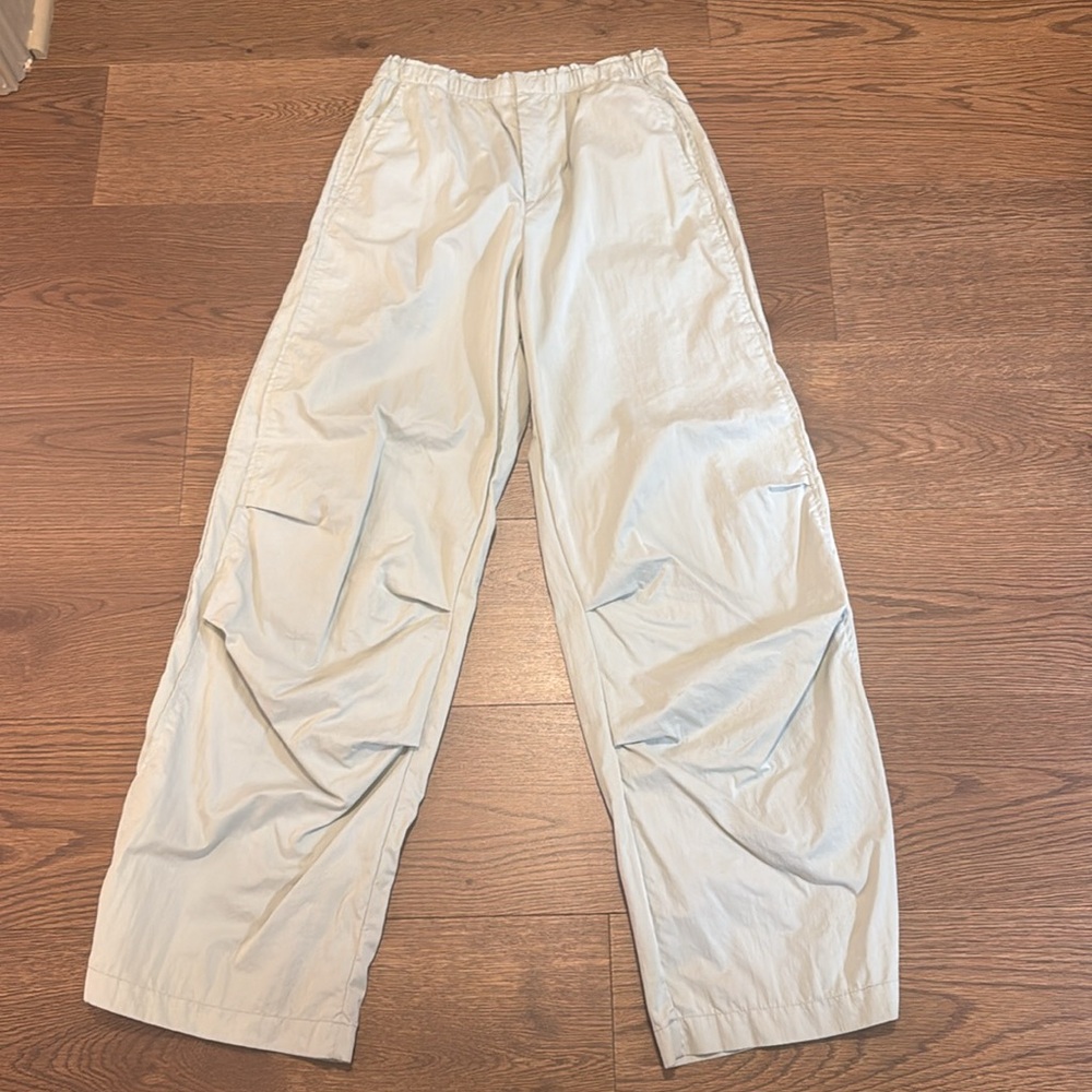 Zara track pants seafoam green S